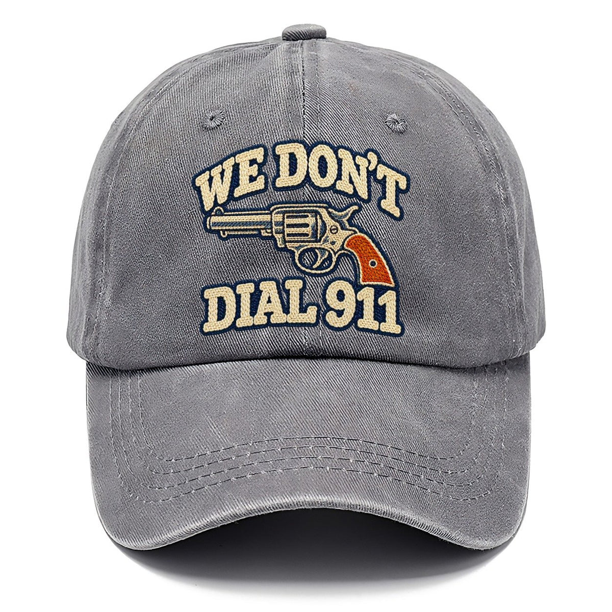 Denim Chainstitch We Don't Dial 911 Classic Cap – Urban Haze