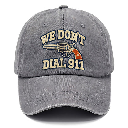 Denim Chainstitch We Don't Dial 911 Classic Cap – Urban Haze