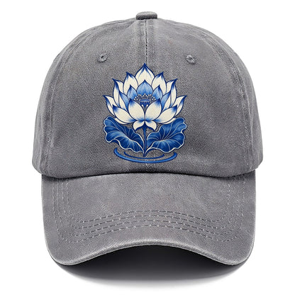 Lotus In Blue Quiet Wards Heritage Classic Cap – Urban Haze