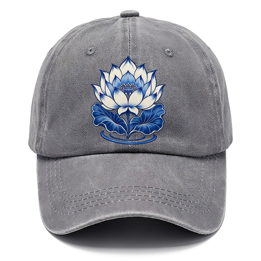 Lotus In Blue Quiet Wards Heritage Classic Cap – Urban Haze