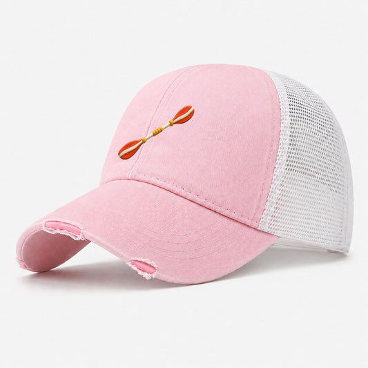 Kayak Paddle Washed Trucker Hat – Light Pink