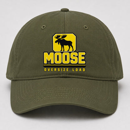 Moose Oversize Load Heavy Duty Baseball Cap – Army Green
