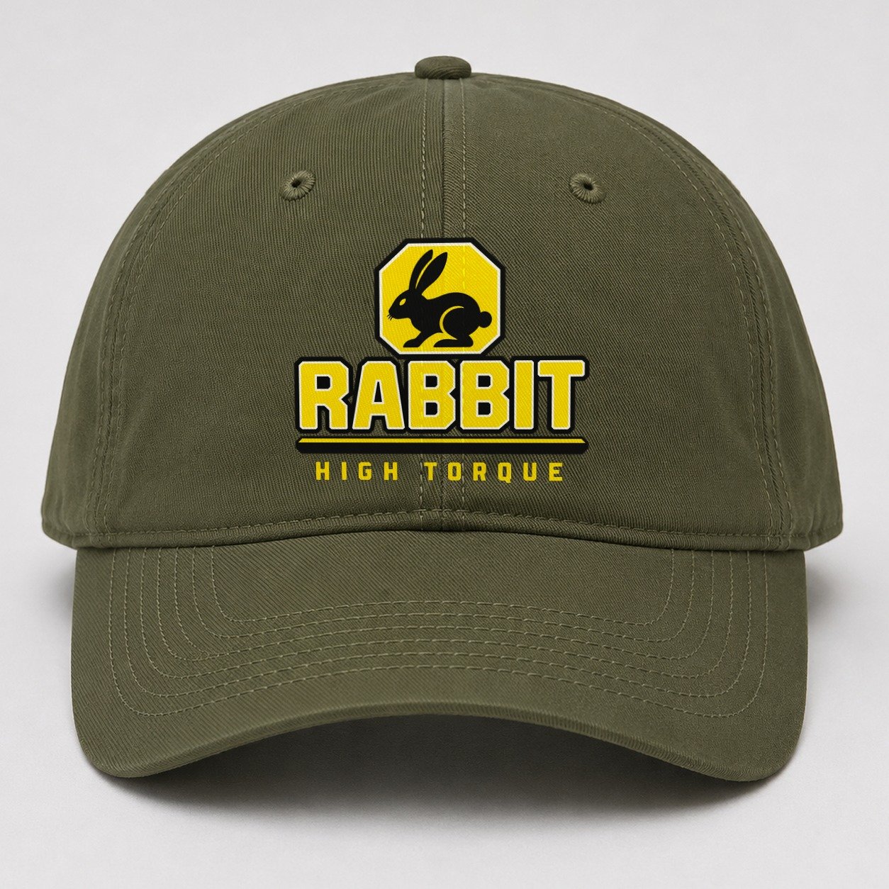 Rabbit High Torque Heavy Duty Baseball Cap – Army Green