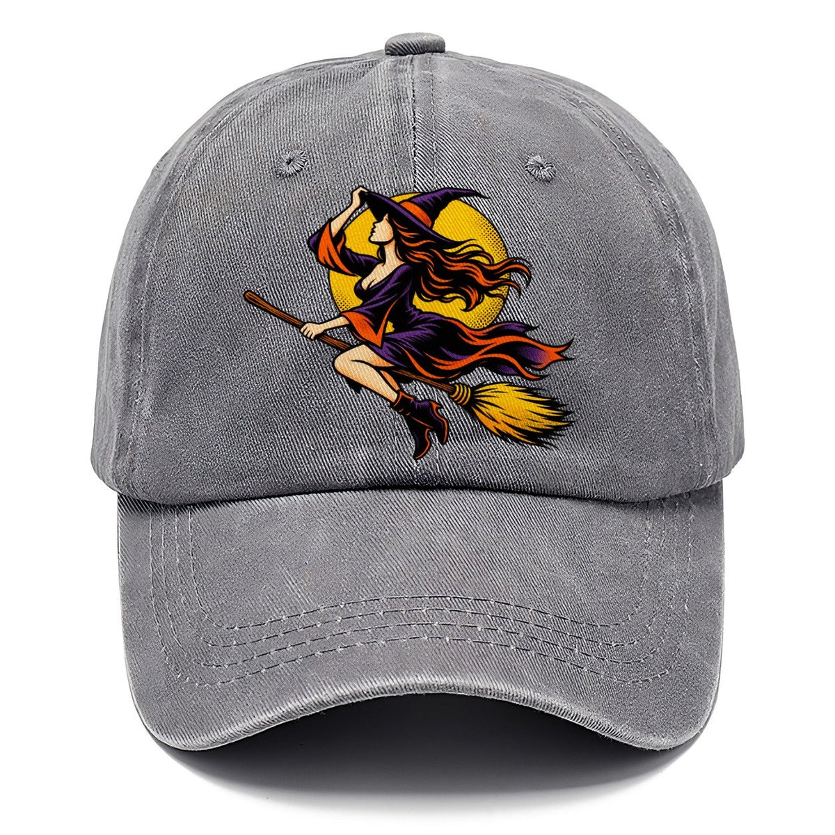Pop Art Witch on Broom Classic Cap – Urban Haze
