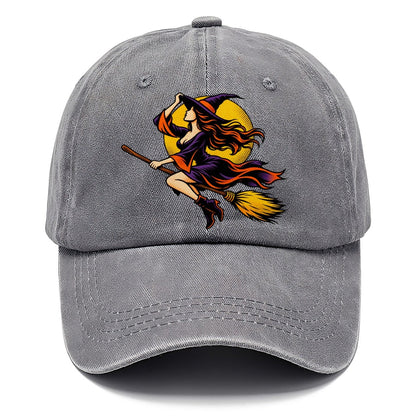Pop Art Witch on Broom Classic Cap – Urban Haze