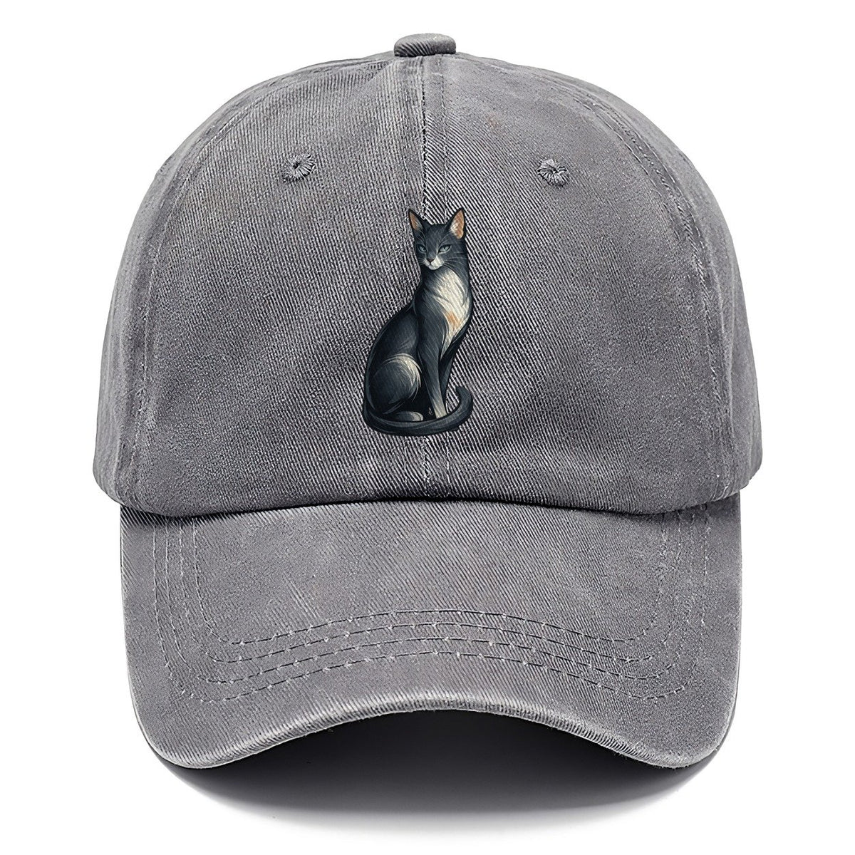 Blue-Eyed Gray Cat Classic Cap – Urban Haze