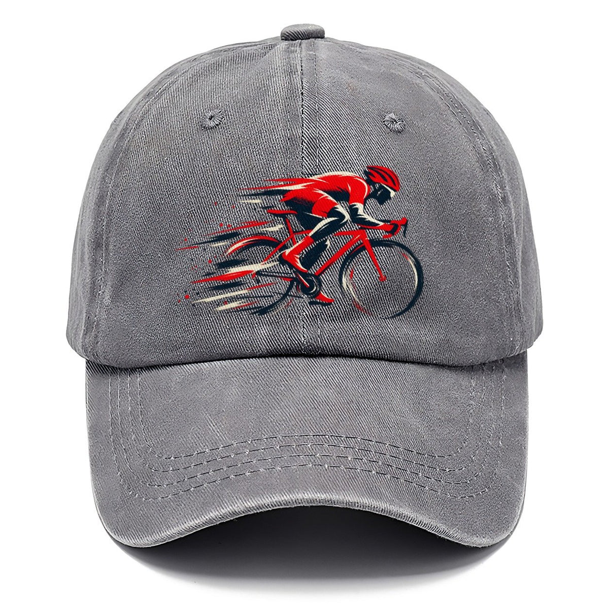 Red Cyclist Speed Lines Classic Cap – Urban Haze