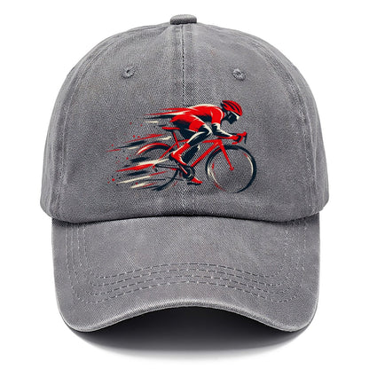 Red Cyclist Speed Lines Classic Cap – Urban Haze