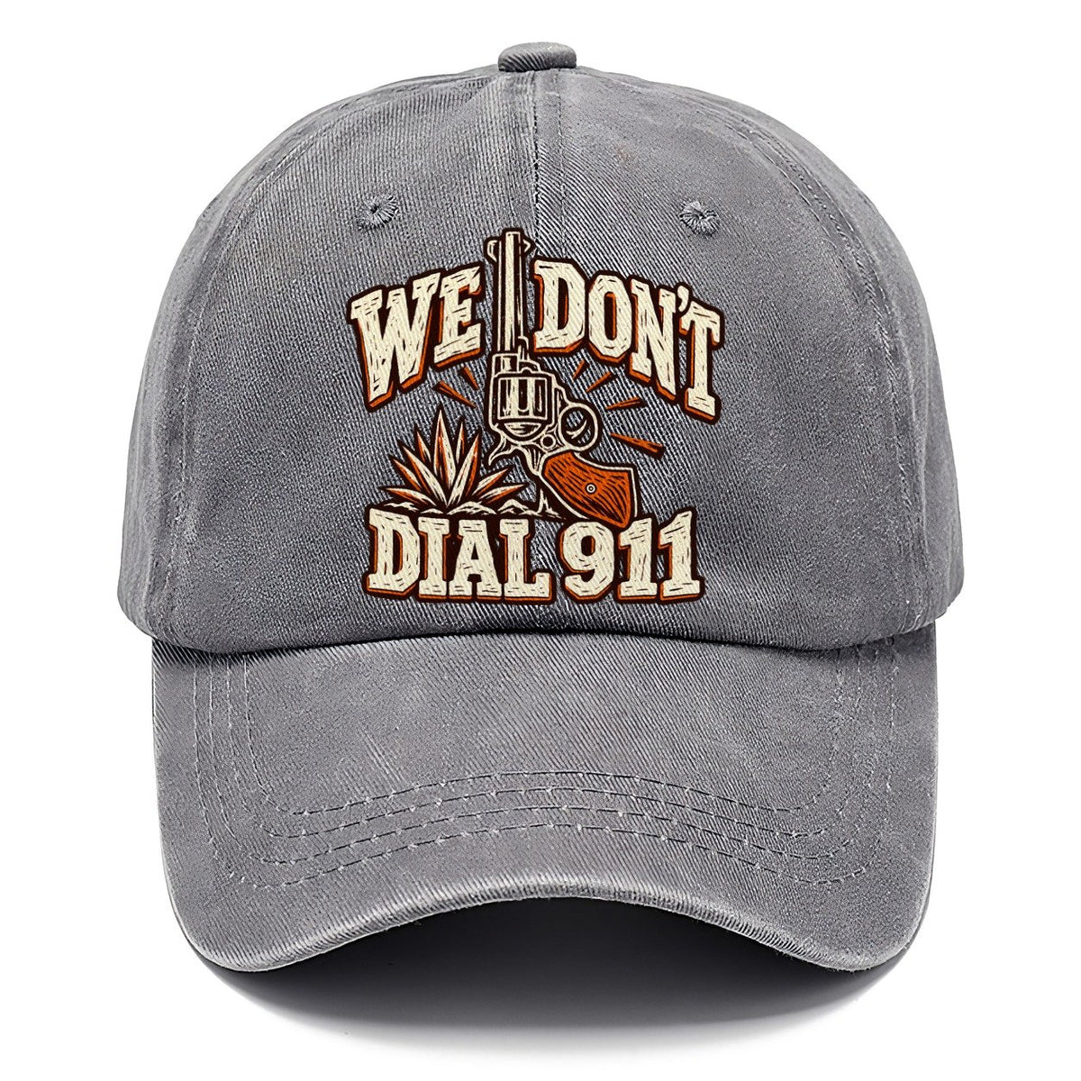 Ranch Linocut We Don't Dial 911 Classic Cap – Urban Haze