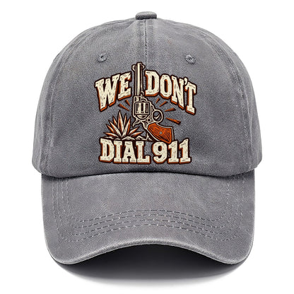 Ranch Linocut We Don't Dial 911 Classic Cap – Urban Haze