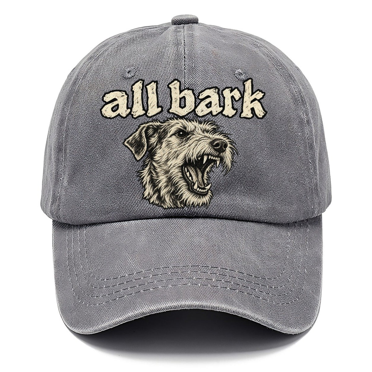 A Snarling Wire Haired Terrier Head In Three Quarter View Bark For Me Classic Cap – Urban Haze