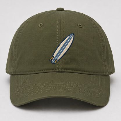 Surfboard Tiny Solo Marks Baseball Cap – Army Green