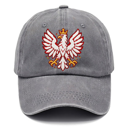 Poland White Eagle Pixel Art Classic Cap – Urban Haze