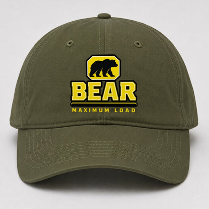 Bear Maximum Load Heavy Duty Baseball Cap – Army Green