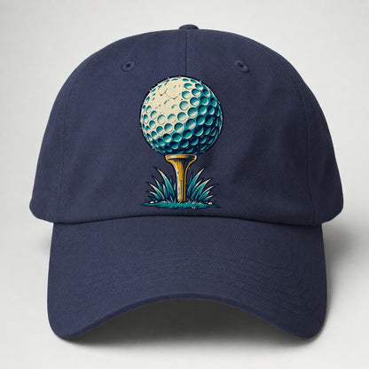 Tee And Ball Mark Golf Life Baseball Cap – Twilight Navy