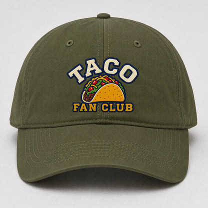 Taco Fan Club Baseball Cap – Army Green