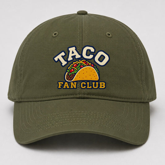 Taco Fan Club Baseball Cap – Army Green