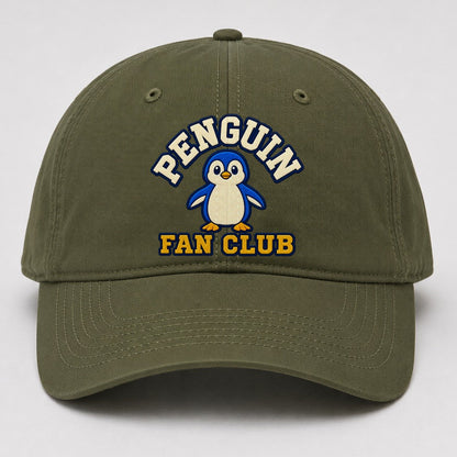 Penguin Fan Club Baseball Cap – Army Green