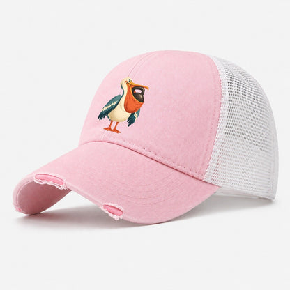 Pelican Pouch Carry Animal Lifters Washed Trucker Hat – Light Pink
