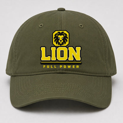 Lion Full Power Heavy Duty Baseball Cap – Army Green