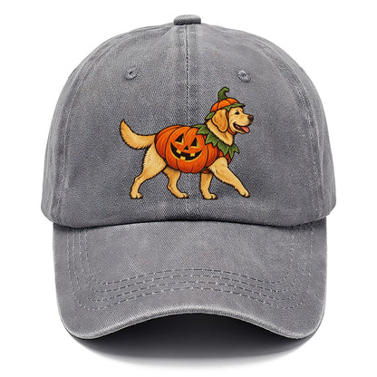 One Labrador Retriever In Halloween Costume Jack O Lantern Pumpkin Costume With Carved Smile Halloween Dog Parade Classic Cap – Urban Haze