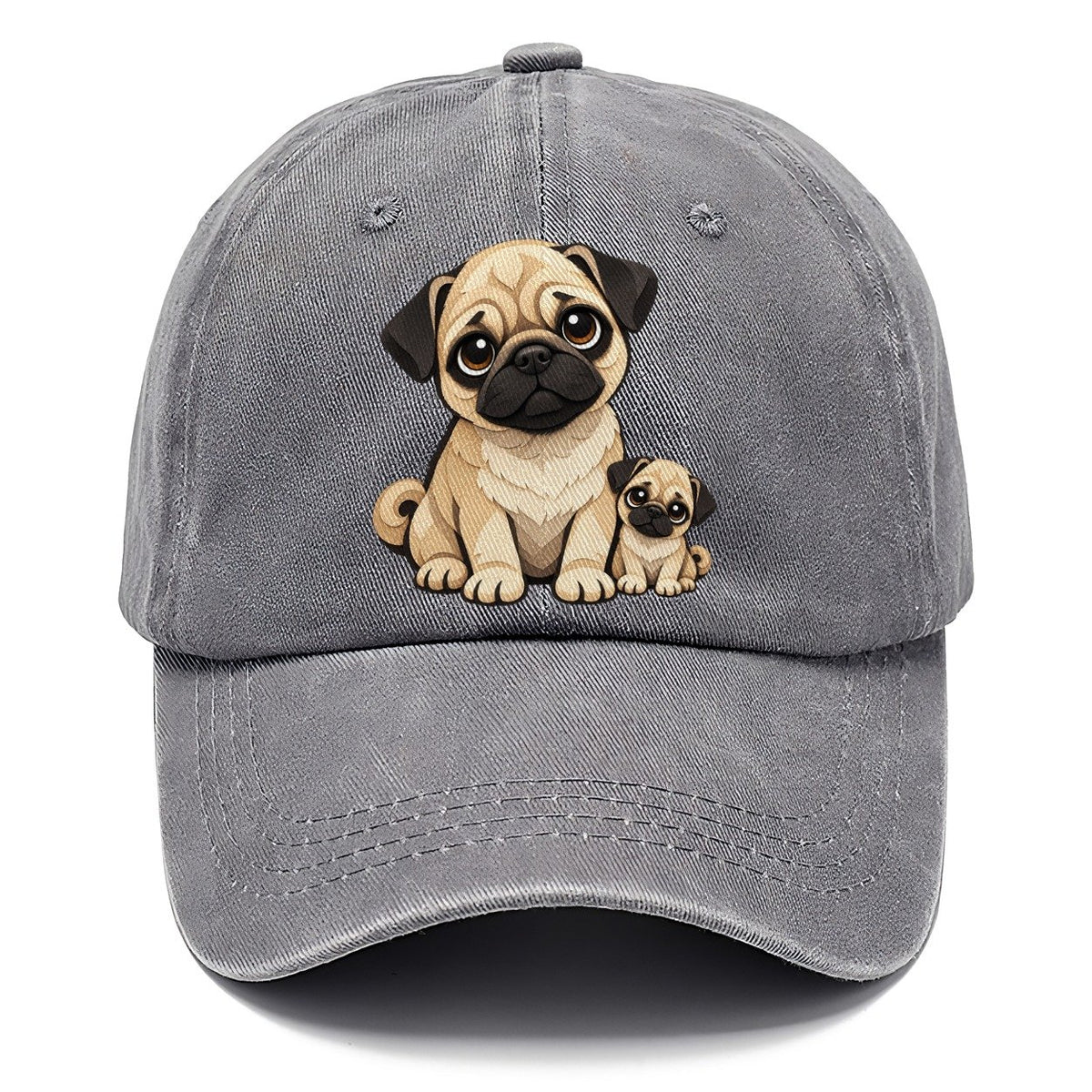 Pug and Puppy Papercut Classic Cap – Urban Haze