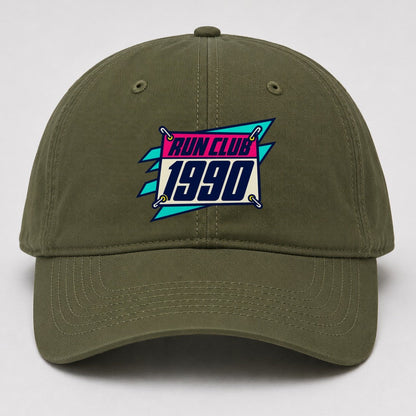 Race Bib 1990 Run Club 90S Running Clubs Baseball Cap – Army Green