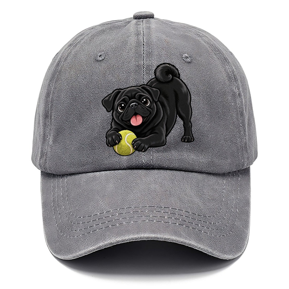 Black Pug with Tennis Ball Classic Cap – Urban Haze