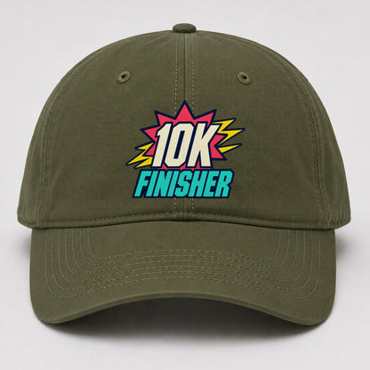 10K Finisher 90S Running Clubs Baseball Cap – Army Green