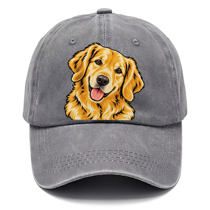 Pop Art Golden Retriever Head Tilt Classic Cap – Urban Haze
