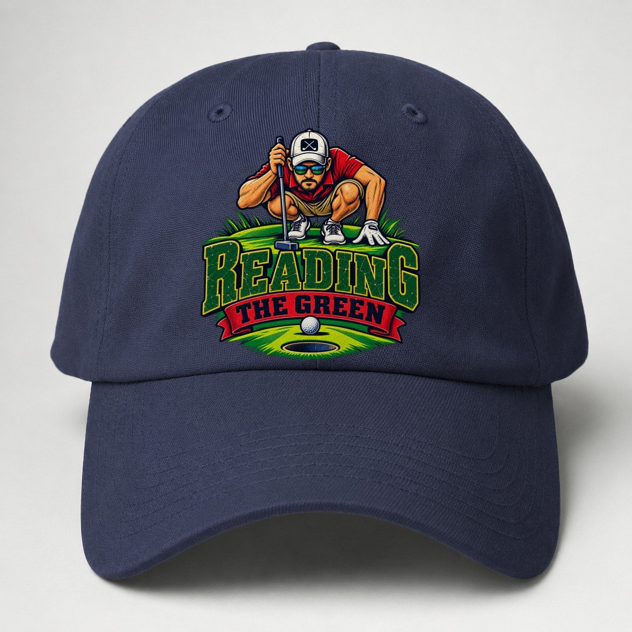 Reading The Green Golf Life Baseball Cap – Twilight Navy