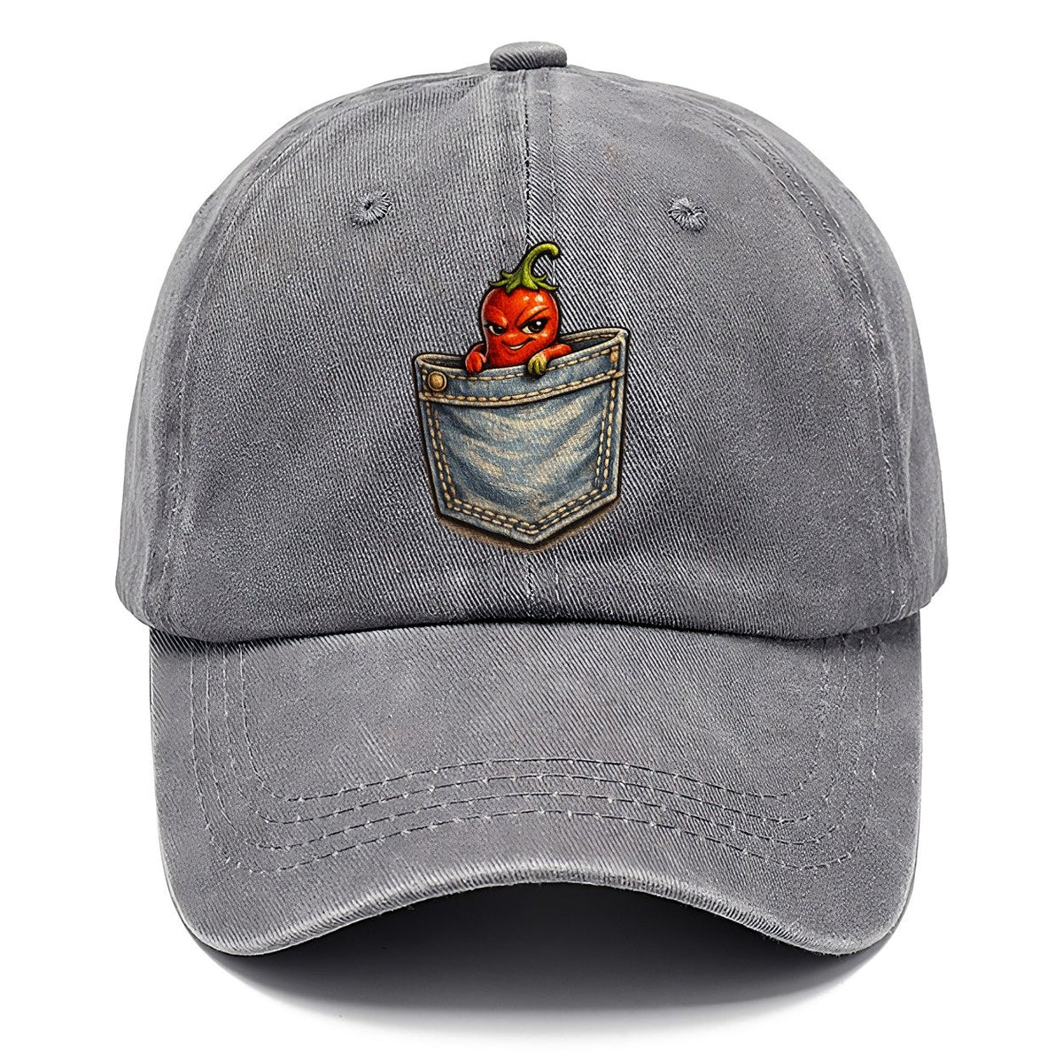 Cheeky Chili Pepper in Denim Pocket Classic Cap – Urban Haze