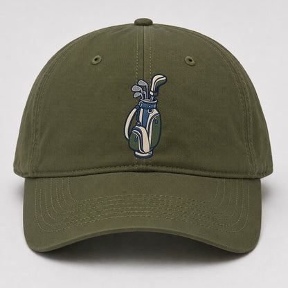 Golf Bag Tiny Solo Marks Baseball Cap – Army Green