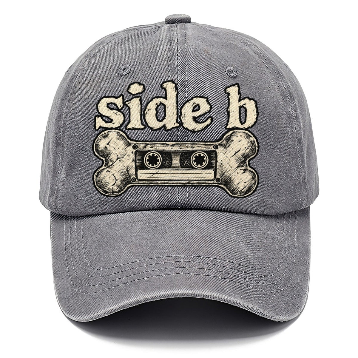 A Dog Bone Drawn As A Cassette Tape Bark For Me Classic Cap – Urban Haze
