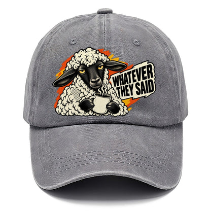Whatever They Said Sheep Classic Cap – Urban Haze