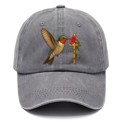 Hummingbird With Cross Classic Cap – Urban Haze