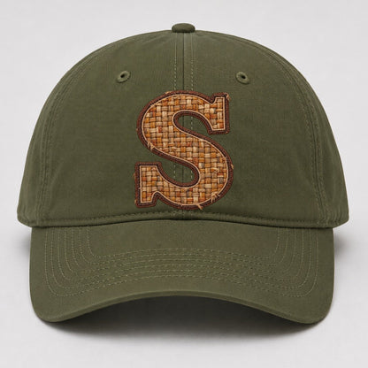 Woven Tweed S Monogram Baseball Cap – Army Green