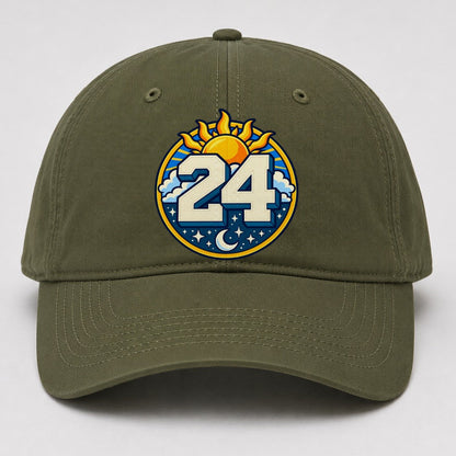 All Day Every Hour Number Club Baseball Cap – Army Green