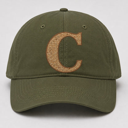 Woven Tweed C Monogram Baseball Cap – Army Green
