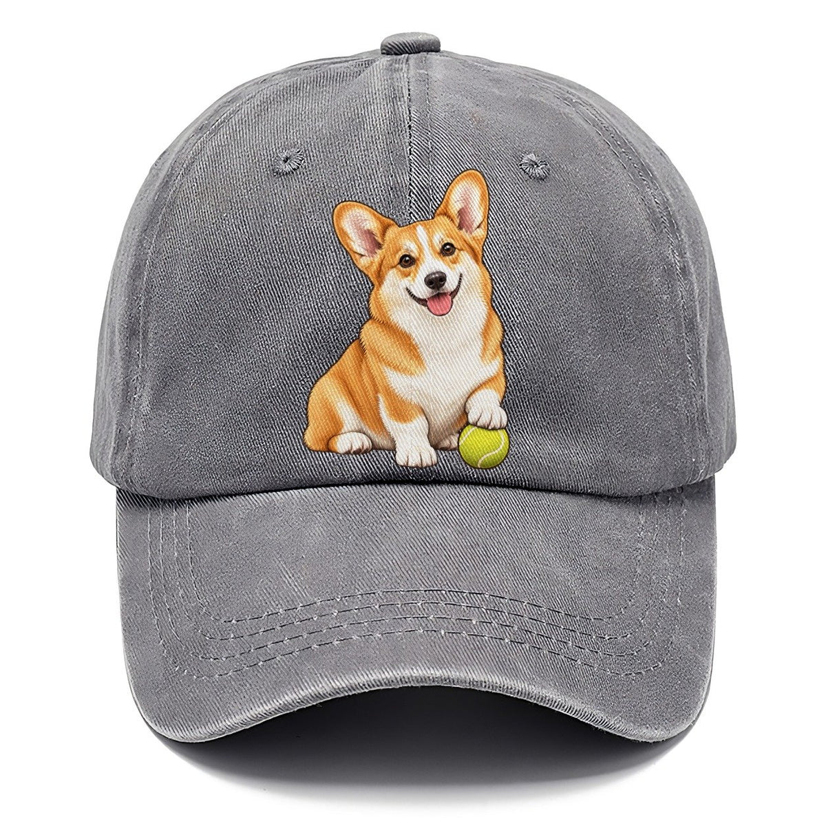 Happy Corgi with Tennis Ball Classic Cap – Urban Haze