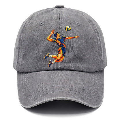 Leaping Volleyball Player Spike Classic Cap – Urban Haze