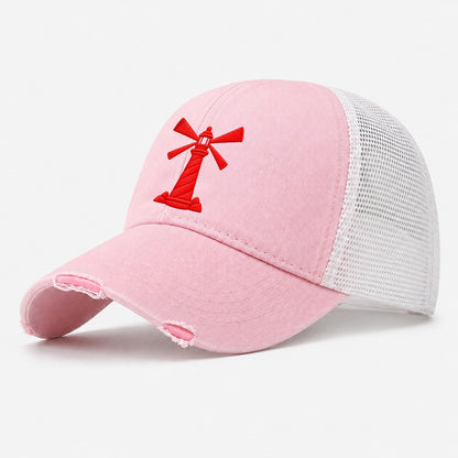 Lighthouse Crossing Beams Micro Motion Mark Washed Trucker Hat – Light Pink