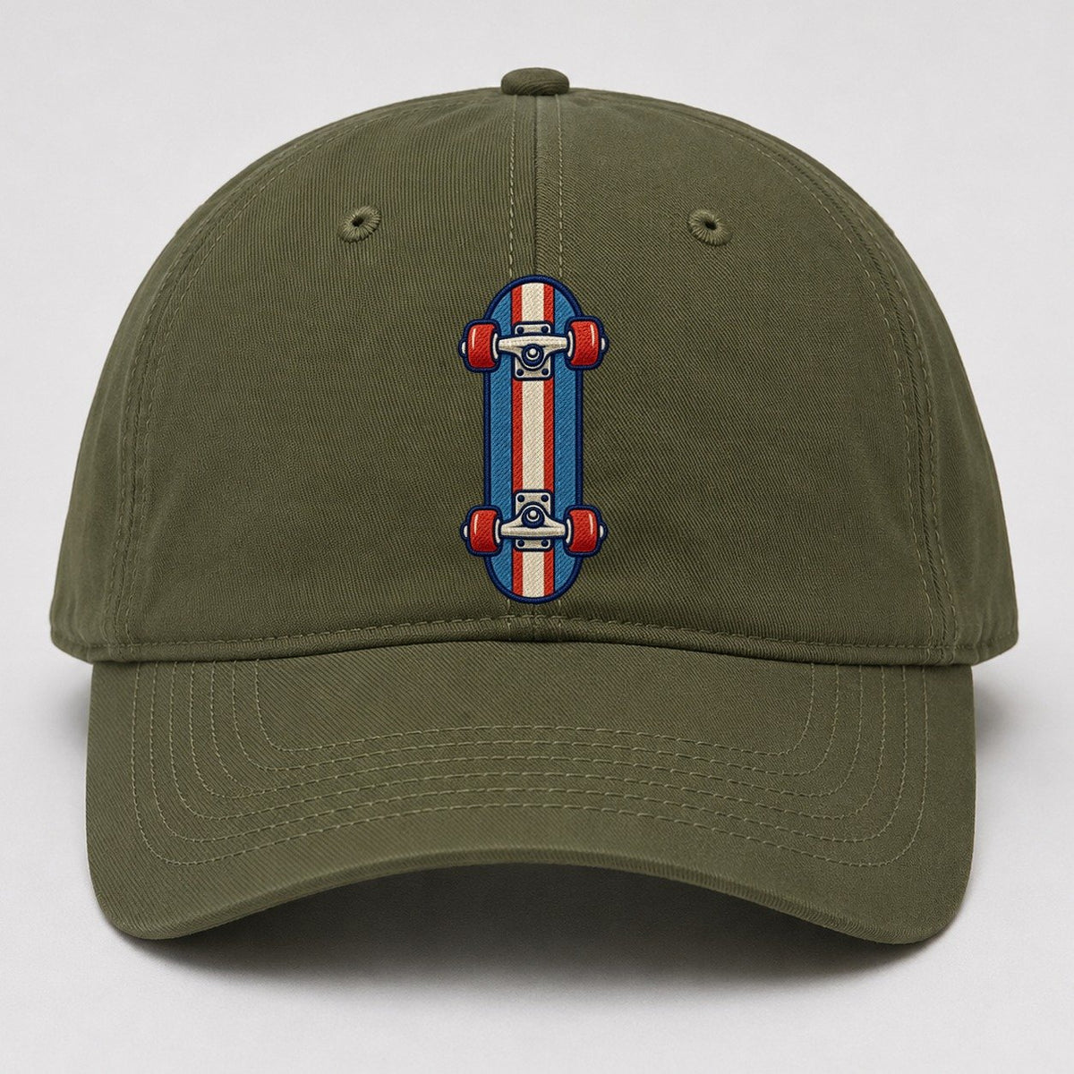 Skateboard Tiny Solo Marks Baseball Cap – Army Green
