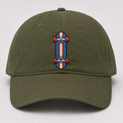Skateboard Tiny Solo Marks Baseball Cap – Army Green
