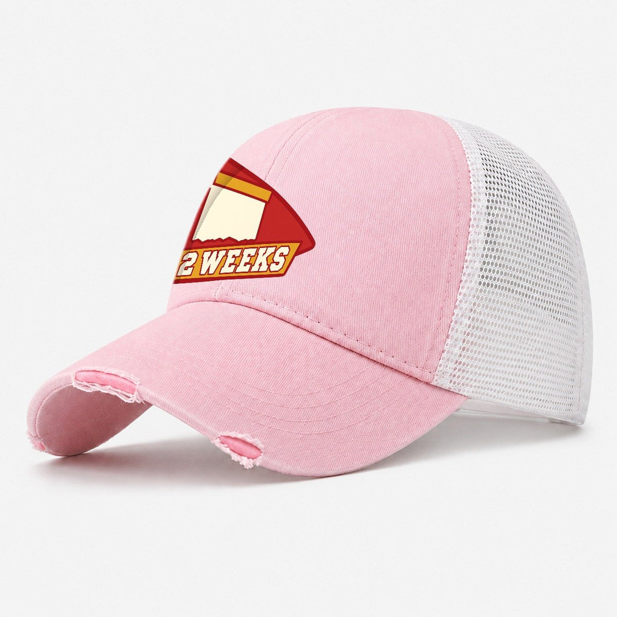 Two Weeks Washed Trucker Hat – Light Pink