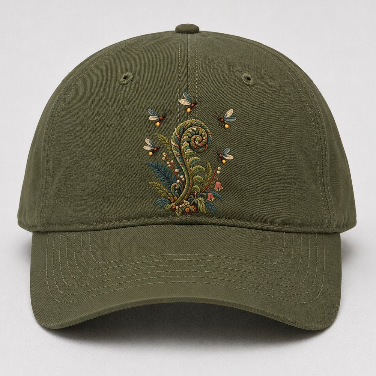Firefly Fern Constellation Gentle Wild Baseball Cap – Army Green