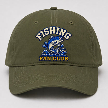 Fishing Fan Club Baseball Cap – Army Green