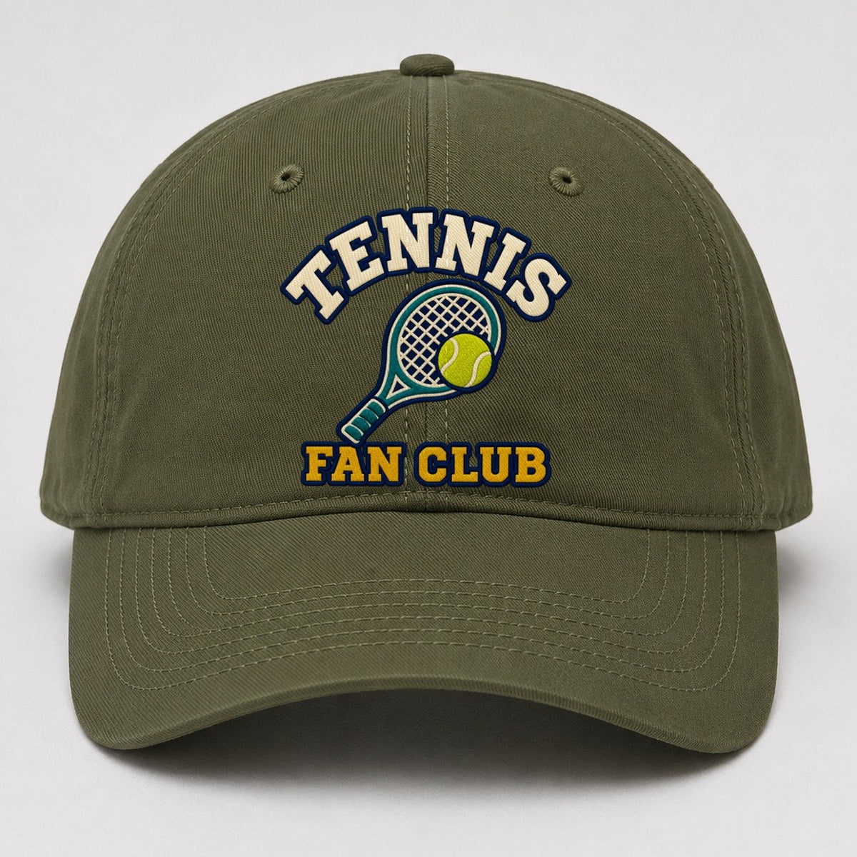 Tennis Fan Club Baseball Cap – Army Green