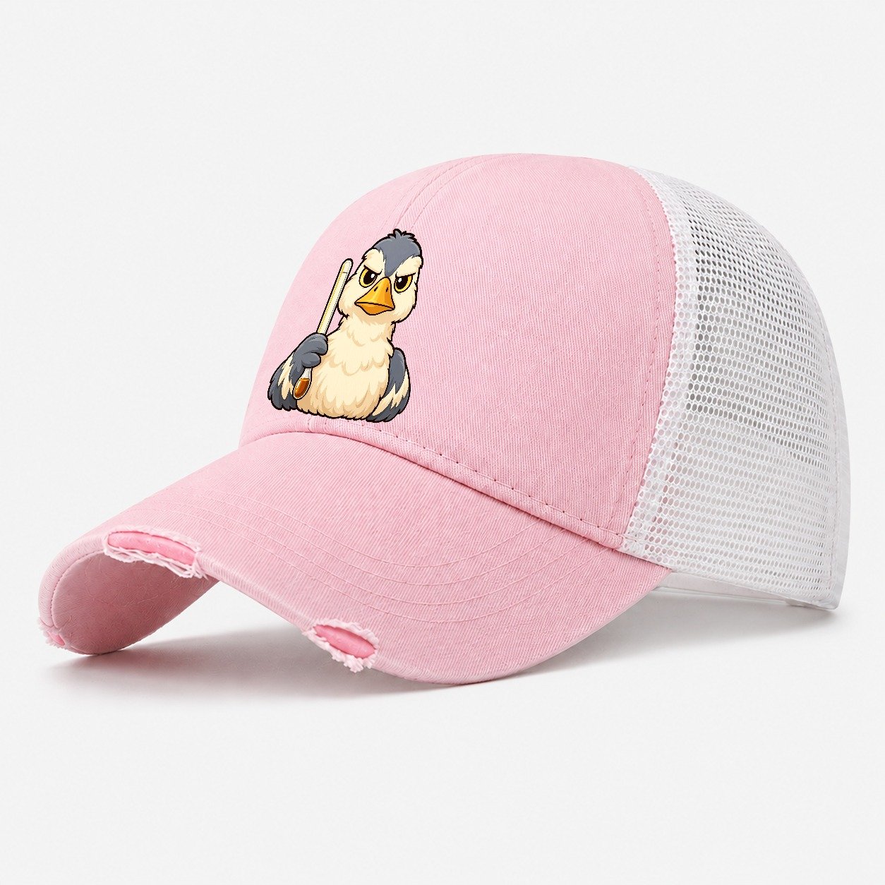 Brewer Goose Brew Day Washed Trucker Hat – Light Pink