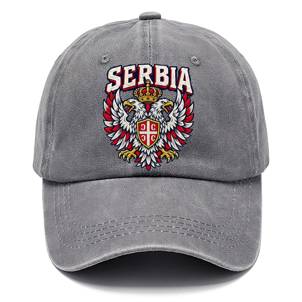 Serbia Retro Badge Woodcut Classic Cap – Urban Haze
